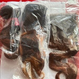 Black to Brown Ombre Human Hair Extensions - Women Hair